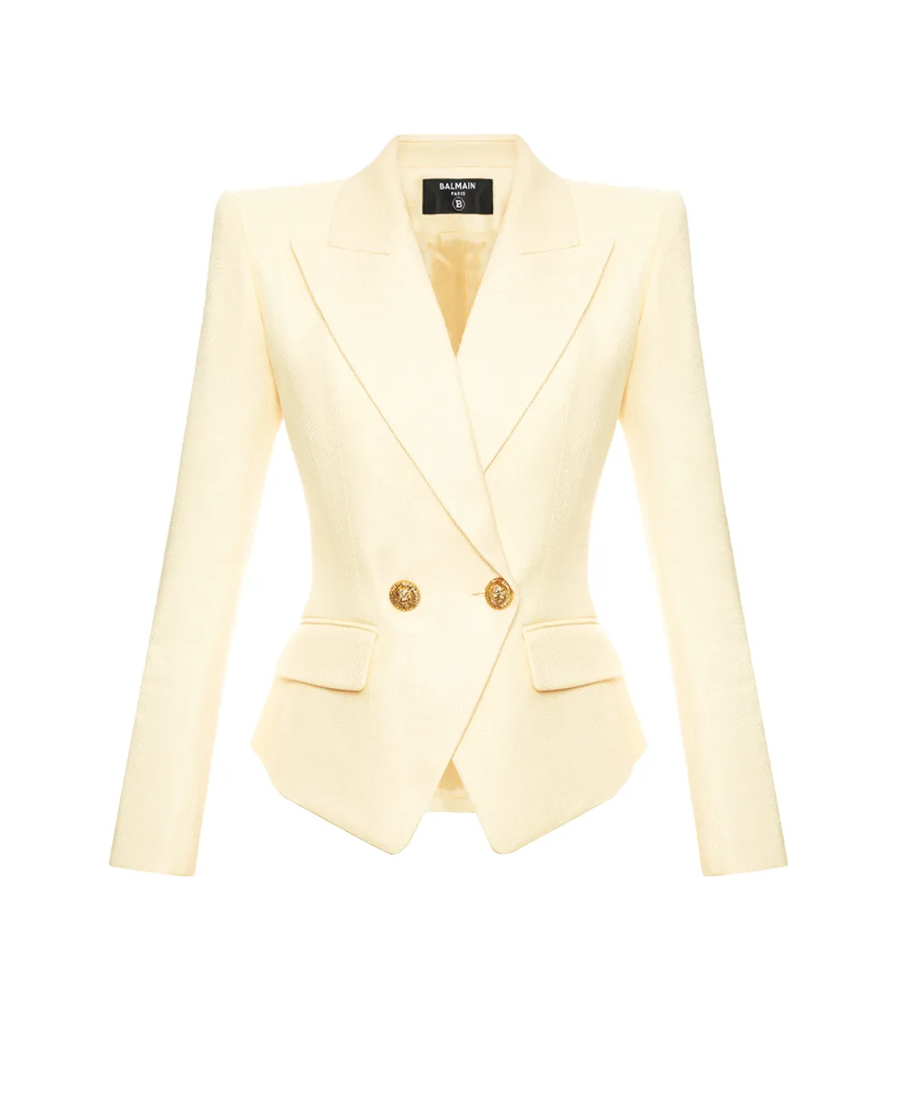 Жакет двубортный Balmain GF1SI650VI58, желтый цвет • Купить в интернет-магазине Kameron