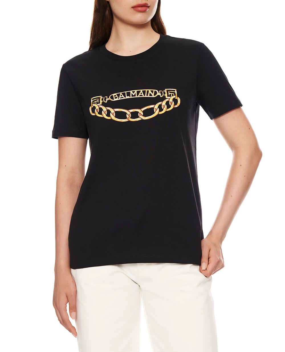 Футболка Balmain FF1EF004GE97, черный цвет • Купить в интернет-магазине Kameron