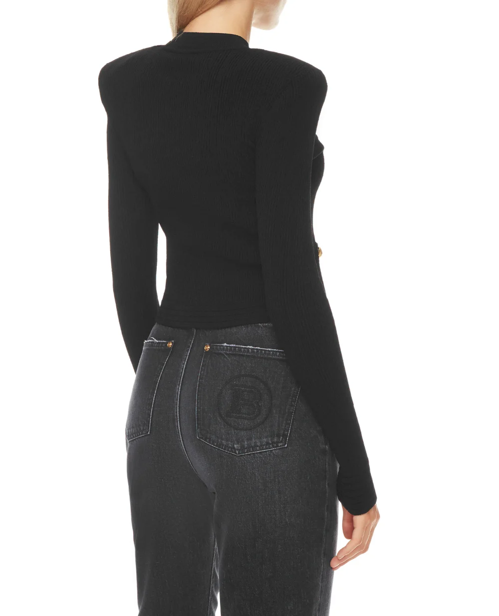Кардиган Balmain WF1KL005K211, черный цвет • Купить в интернет-магазине Kameron