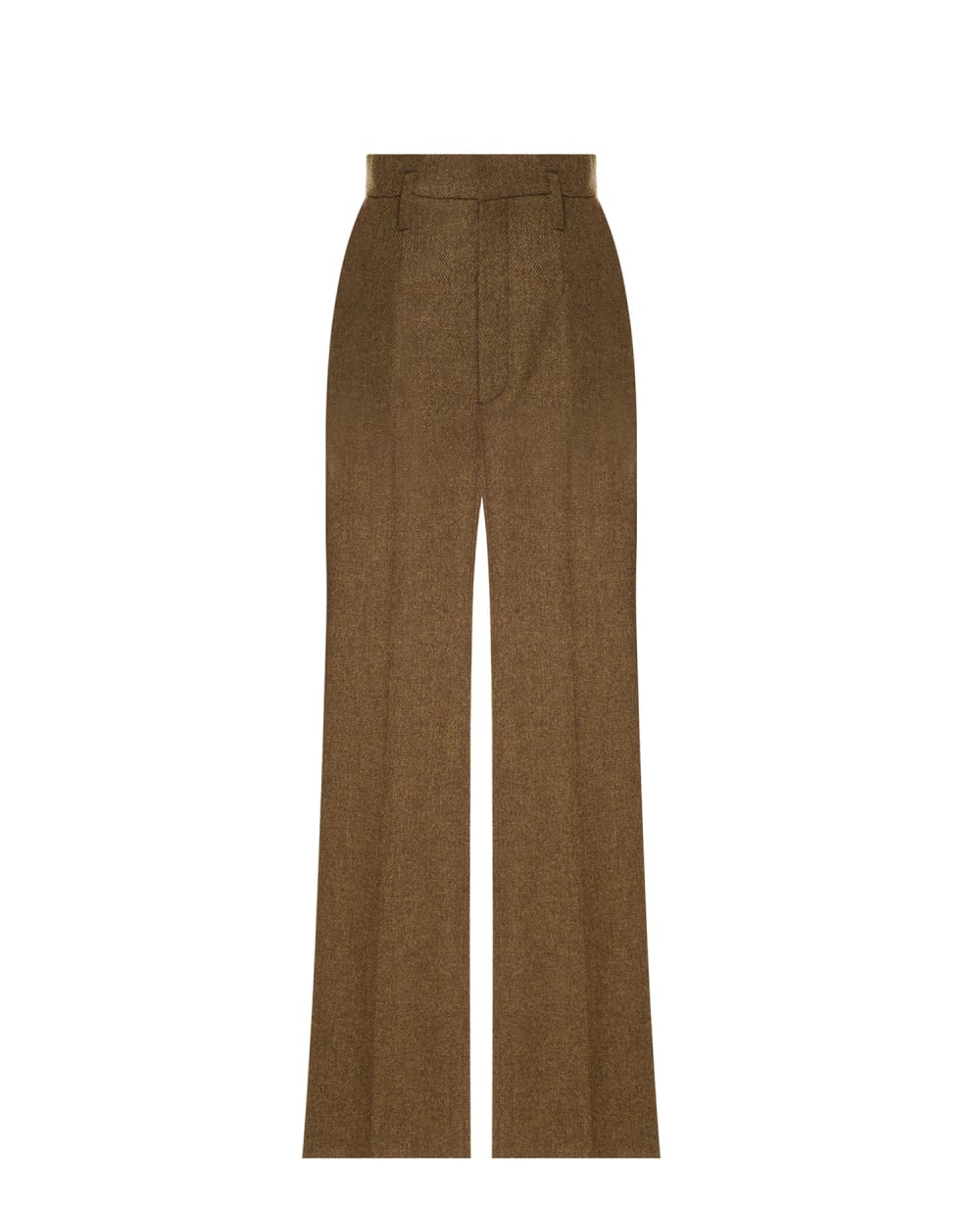 Шерстяные брюки Saint Laurent 698286-Y096U, коричневый цвет • Купить в интернет-магазине Kameron