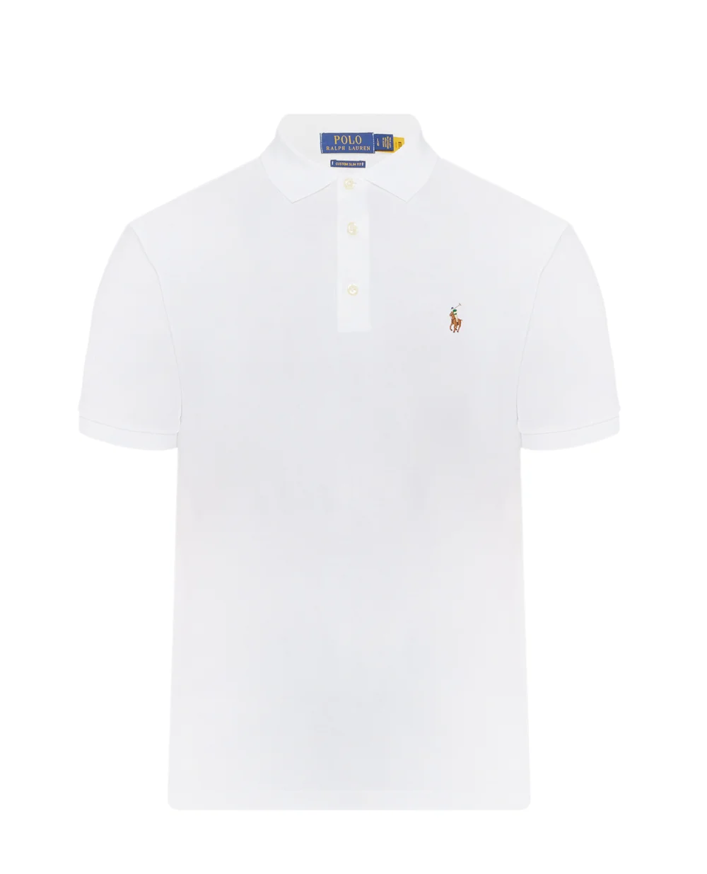 Поло Interlock Polo Ralph Lauren 710713130003, білий колір • Купити в інтернет-магазині Kameron