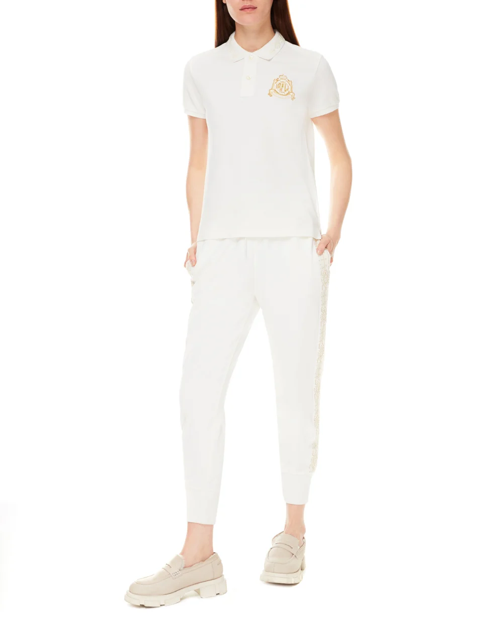 Поло Polo Ralph Lauren 211846879001, белый цвет • Купить в интернет-магазине Kameron