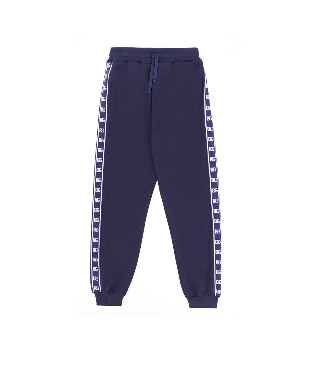 Детские спортивные брюки (костюм) Dolce&Gabbana Kids L4JPII-G7JT7-B, темно-синий цвет • Купить в интернет-магазине Kameron
