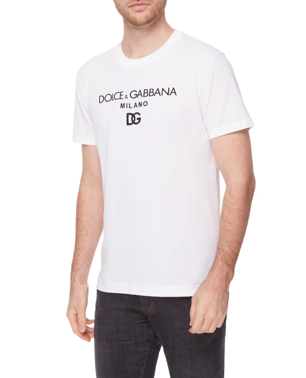 Футболка Dolce&Gabbana G8NC5Z-G7B9X, белый цвет • Купить в интернет-магазине Kameron