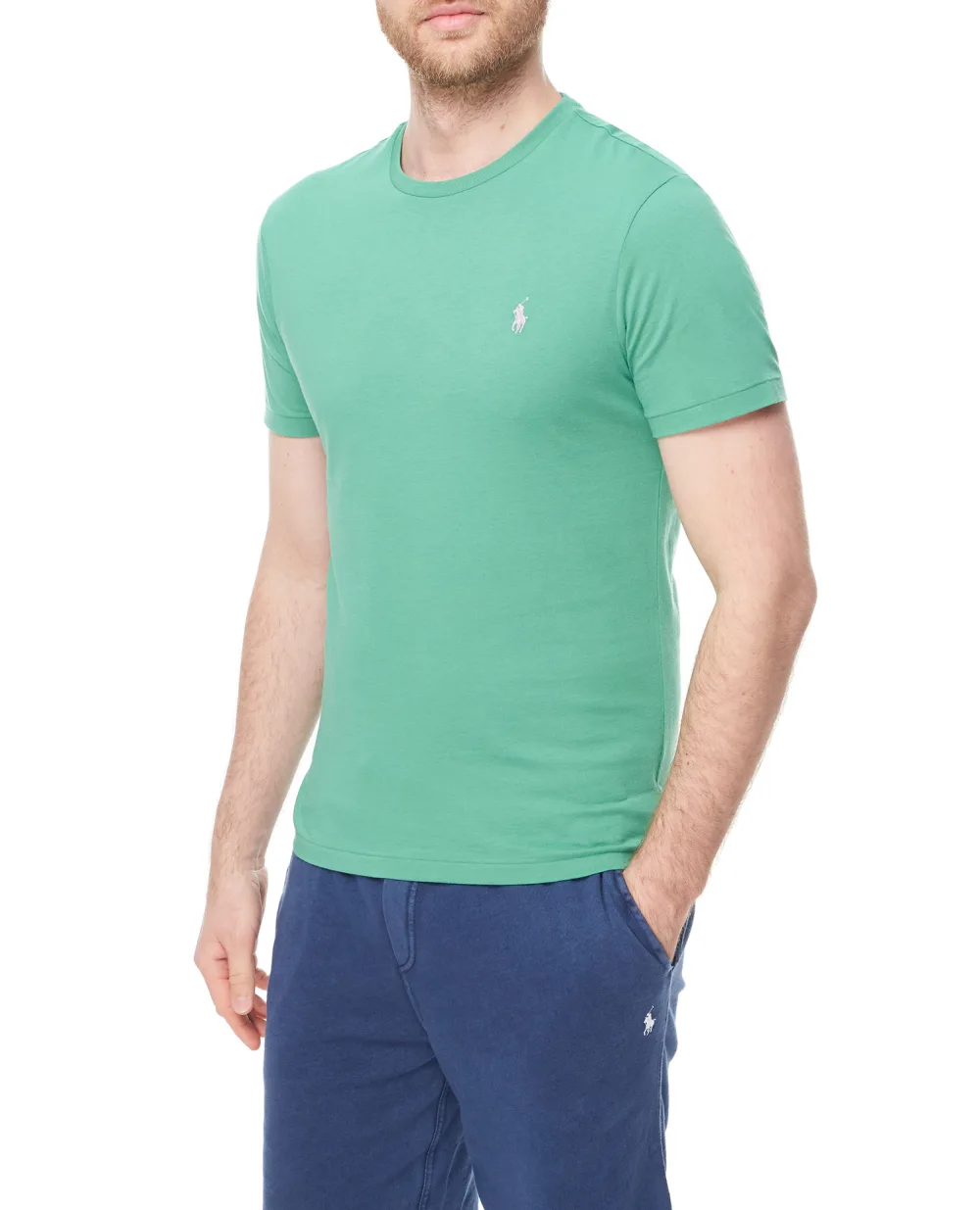 Футболка Polo Ralph Lauren 710671438270, зеленый цвет • Купить в интернет-магазине Kameron