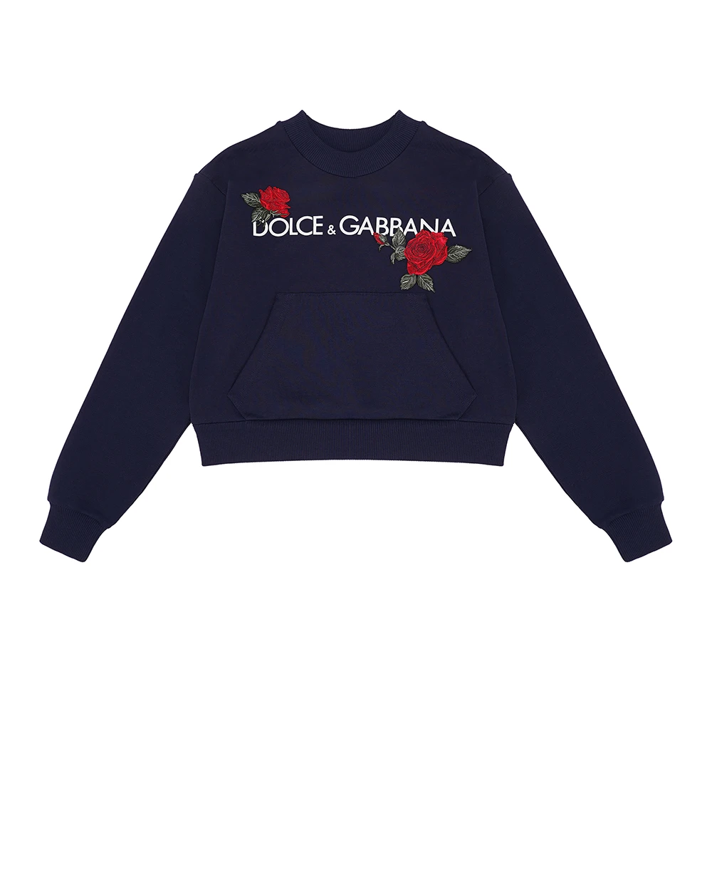 Детский свитшот Dolce&Gabbana Kids L5JW9A-G7J7V-S, темно-синий цвет • Купить в интернет-магазине Kameron
