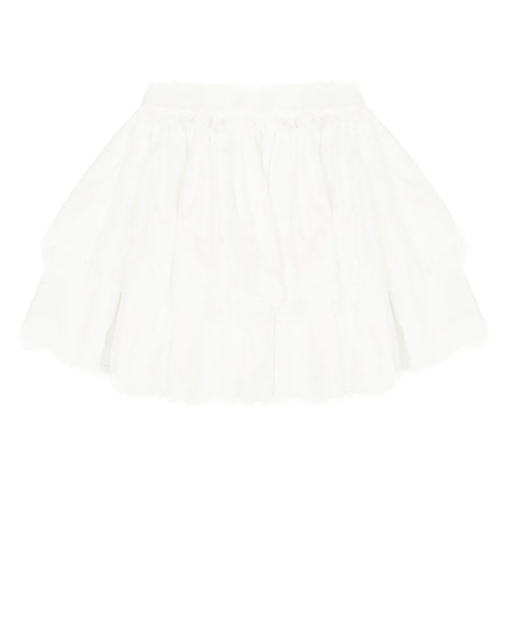 Юбка Dolce&Gabbana Kids L54I23-FU5GK-B, белый цвет • Купить в интернет-магазине Kameron
