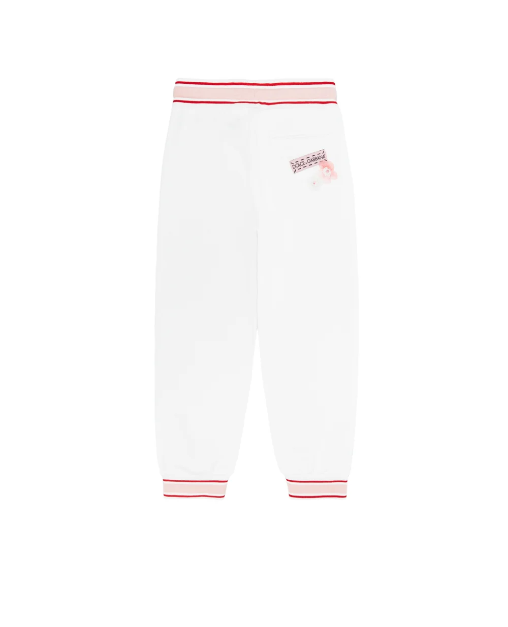 Детские спортивные брюки Dolce&Gabbana Kids L5JP4A-G7YFB-B, белый цвет • Купить в интернет-магазине Kameron