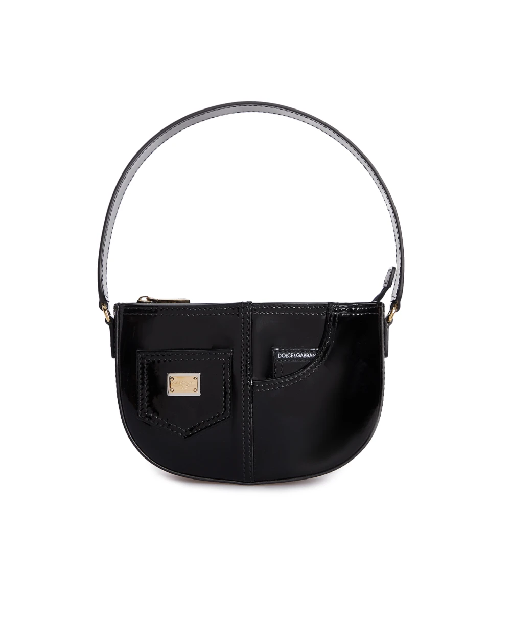 Детская кожаная сумка DG Girlie Dolce&Gabbana Kids EB0242-A1471, черный цвет • Купить в интернет-магазине Kameron