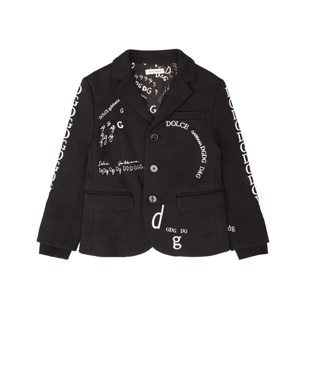 Пиджак Dolce&Gabbana Kids L4JE25-G7XCJ-B, черный цвет • Купить в интернет-магазине Kameron