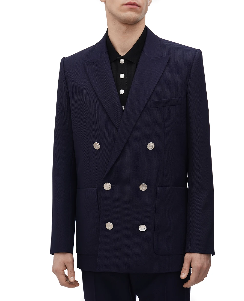 Пиджак Balmain AH1SG030WB02, темно-синий цвет • Купить в интернет-магазине Kameron