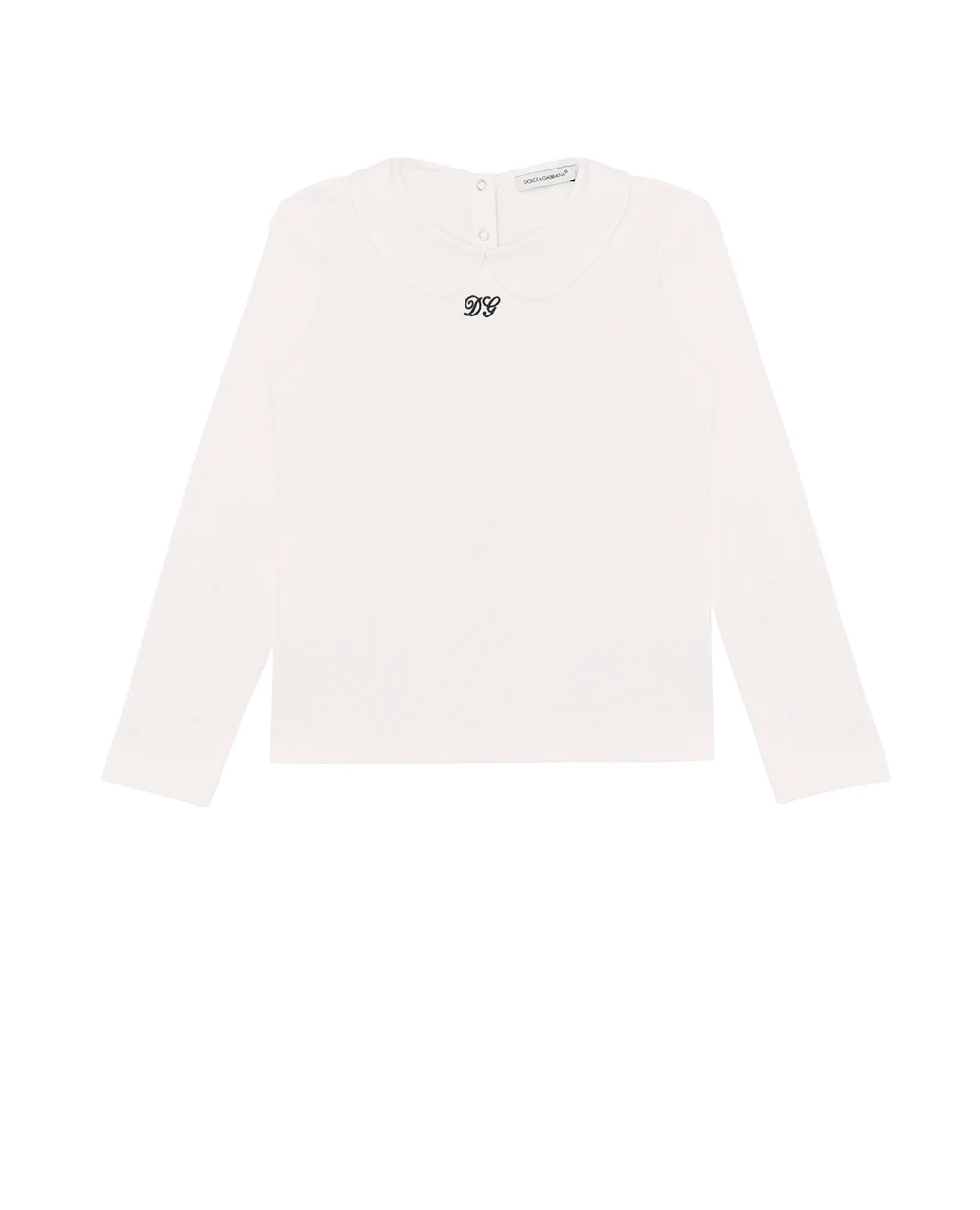 Лонгслив Dolce&Gabbana Kids L5JTFM-G7AX7-B, белый цвет • Купить в интернет-магазине Kameron