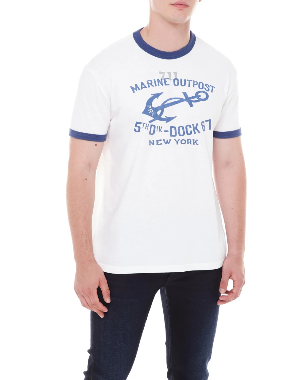Футболка Polo Ralph Lauren 710909949001, белый цвет • Купить в интернет-магазине Kameron