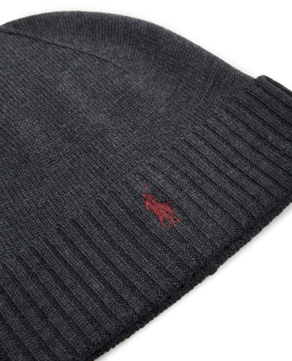Шерстяная шапка Polo Ralph Lauren 710886137004, графит цвет • Купить в интернет-магазине Kameron