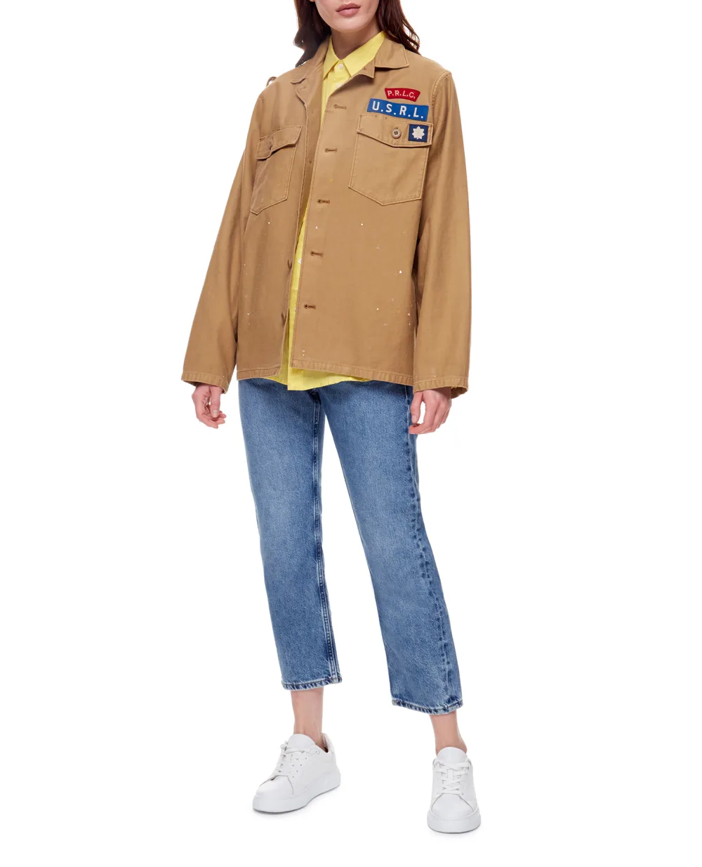 Рубашка Polo Ralph Lauren 211857051001, бежевый цвет • Купить в интернет-магазине Kameron