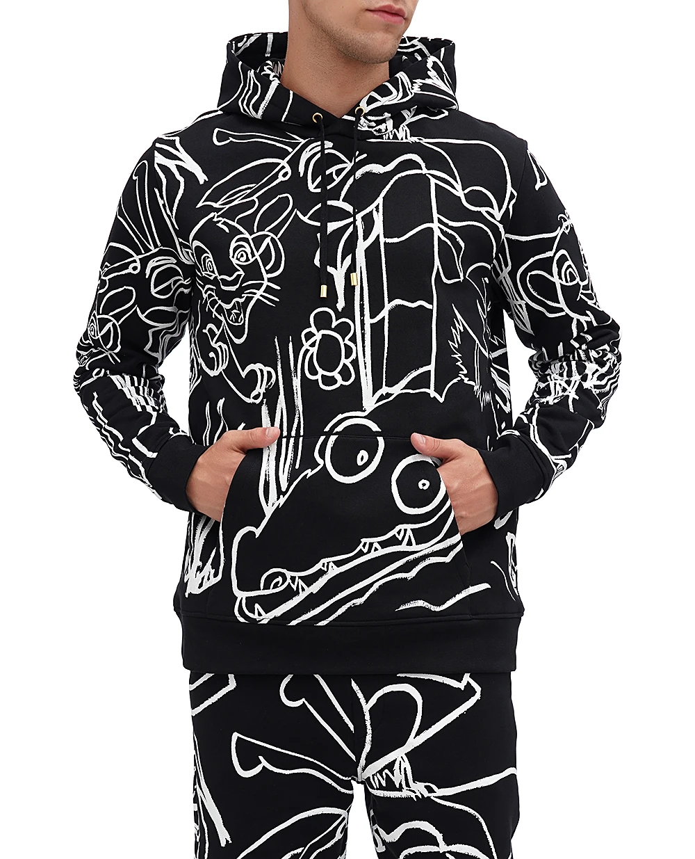 Худи (костюм) Balmain DHAJT047GD87, черный цвет • Купить в интернет-магазине Kameron