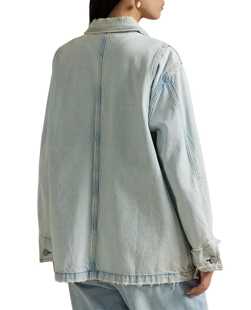 Джинсовая куртка Polo Ralph Lauren 211959042001, голубой цвет • Купить в интернет-магазине Kameron