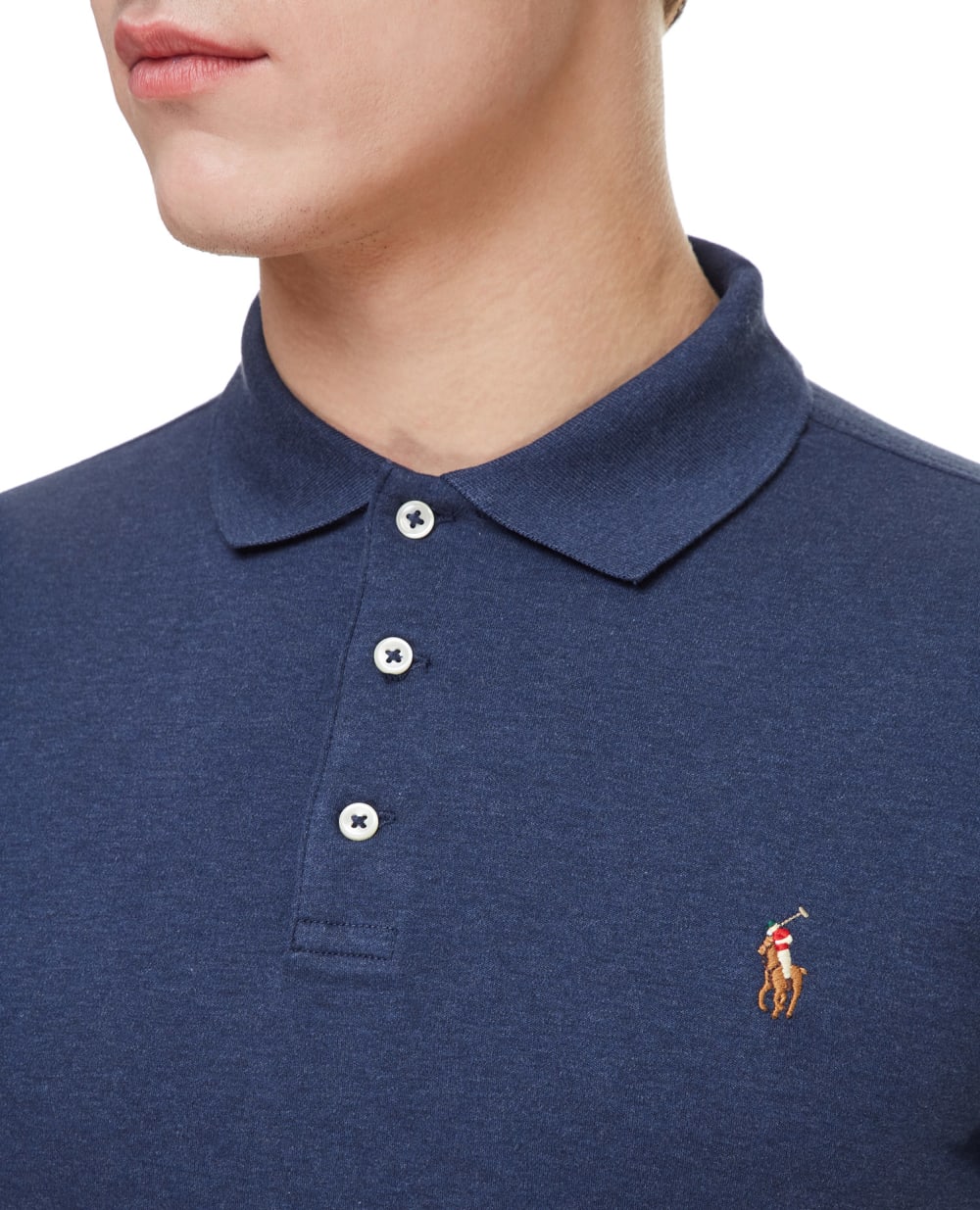 Поло Polo Ralph Lauren 710704319033, синий цвет • Купить в интернет-магазине Kameron