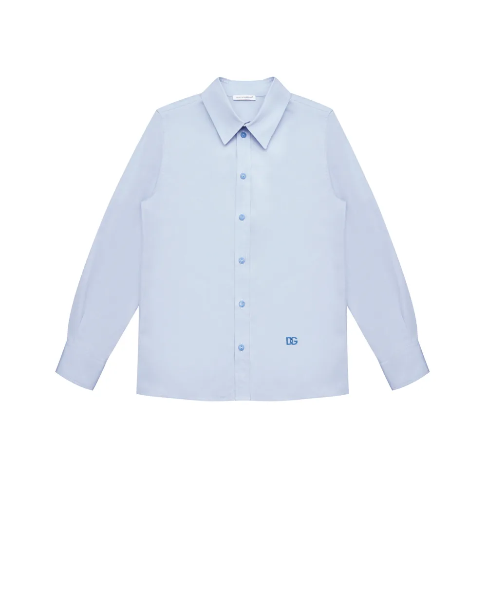 Детская рубашка Dolce&Gabbana Kids L43S48-G7BWI-B, голубой цвет • Купить в интернет-магазине Kameron