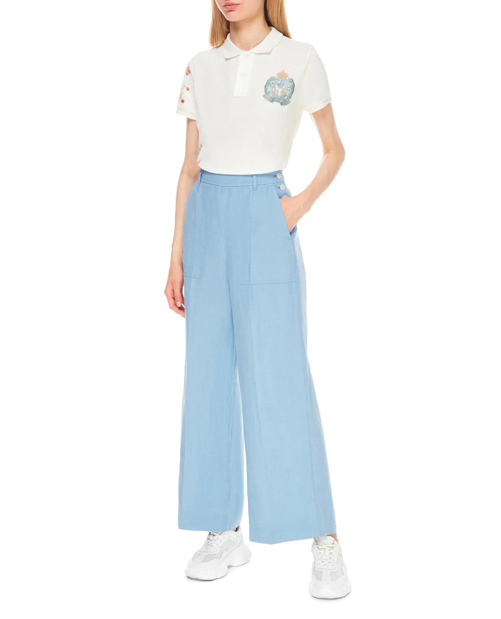 Поло Polo Ralph Lauren 211839178001, белый цвет • Купить в интернет-магазине Kameron