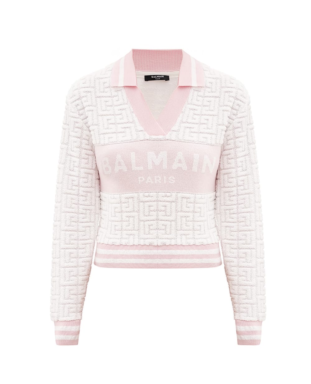 Поло Balmain DF1GD025KE95, белый цвет • Купить в интернет-магазине Kameron