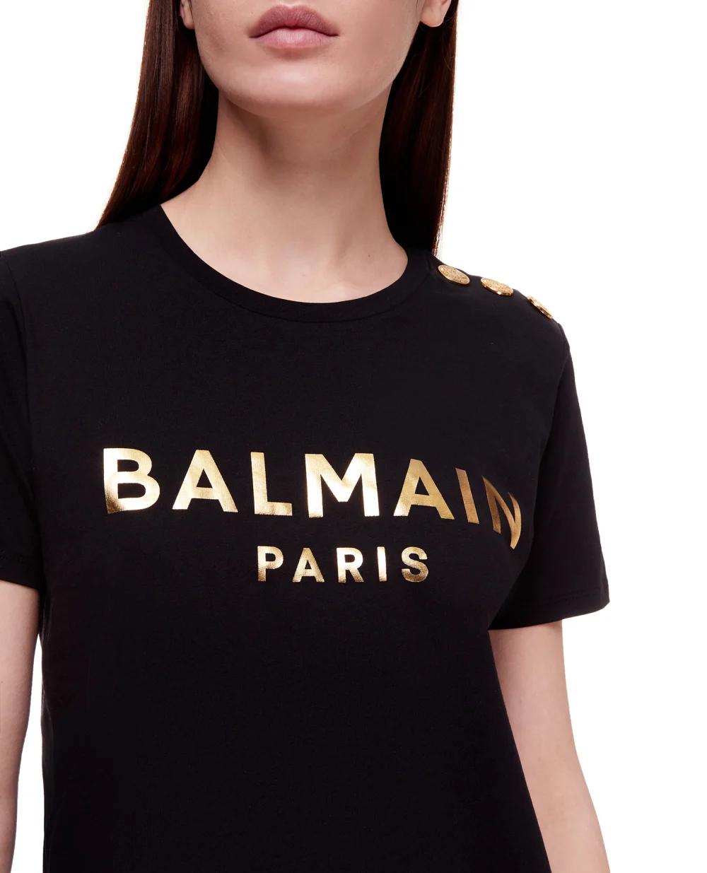 Футболка Balmain XF1EF005BB28, черный цвет • Купить в интернет-магазине Kameron