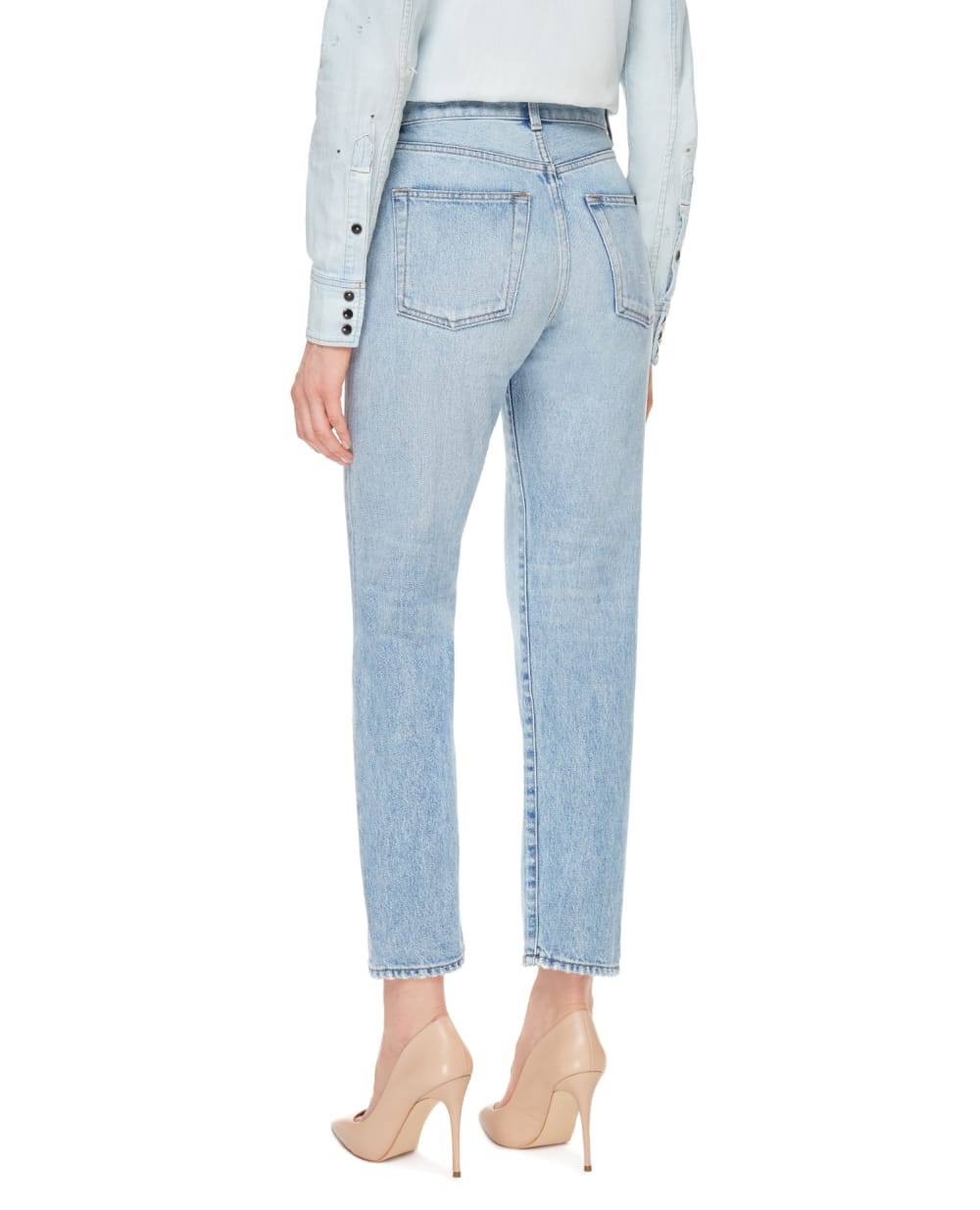 Джинсы Saint Laurent 648437-Y372Y, голубой цвет • Купить в интернет-магазине Kameron