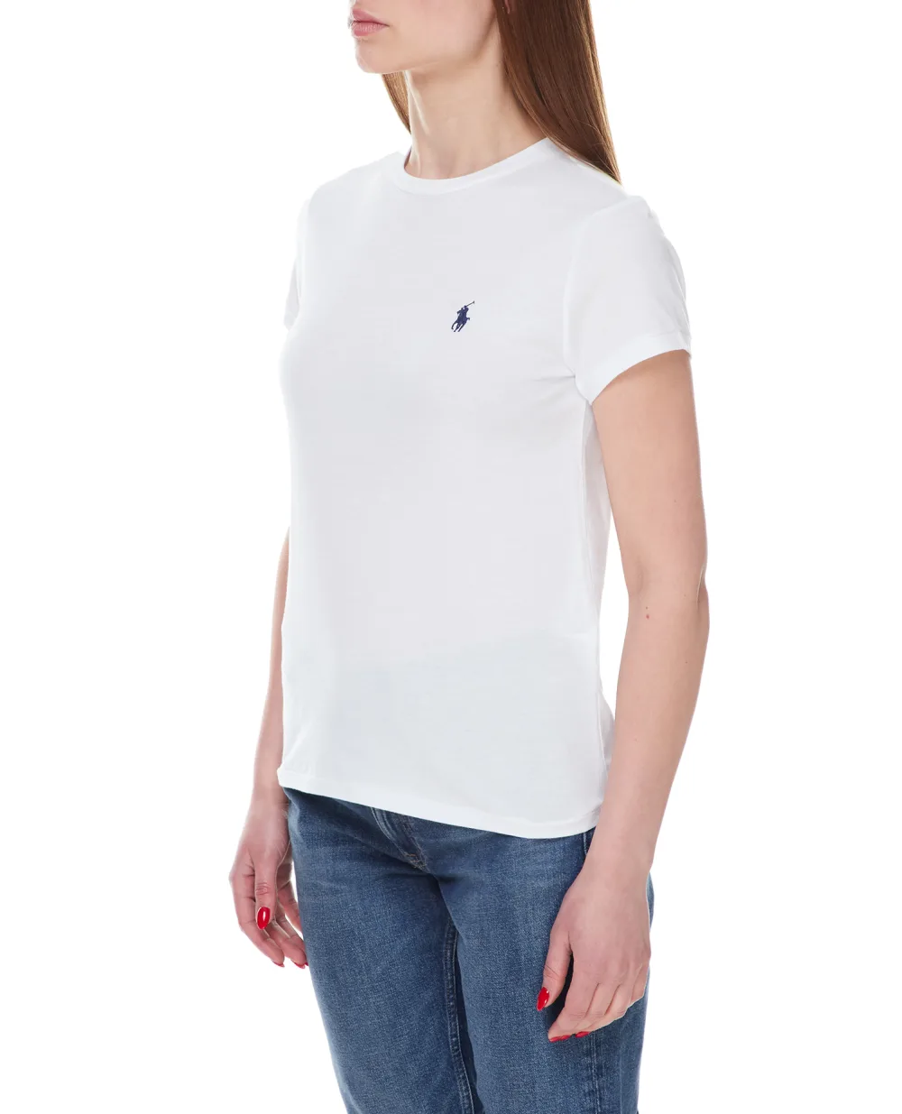 Футболка Polo Ralph Lauren 211898698005, белый цвет • Купить в интернет-магазине Kameron