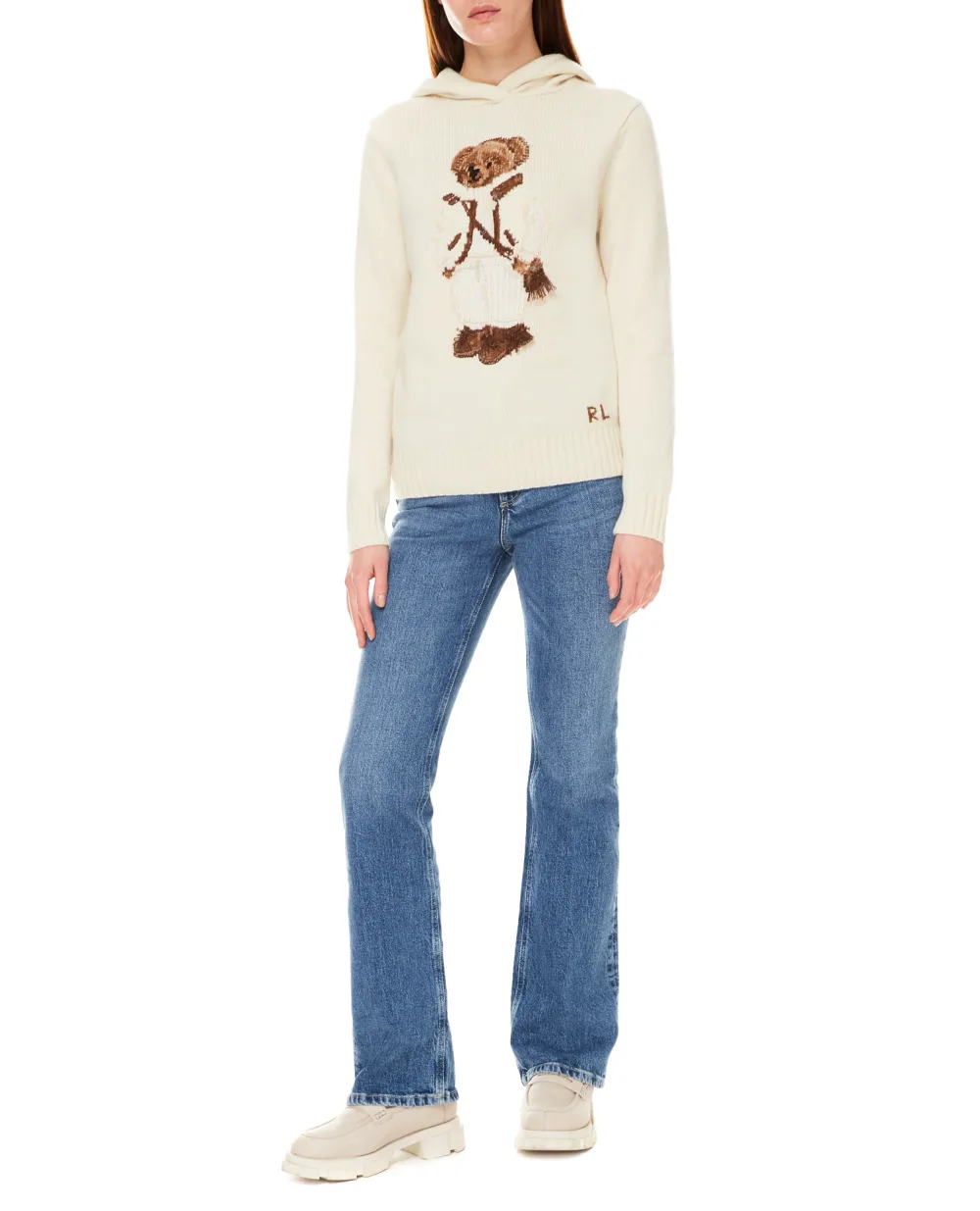Шерстяное худи Polo Ralph Lauren 211847045001, бежевый цвет • Купить в интернет-магазине Kameron
