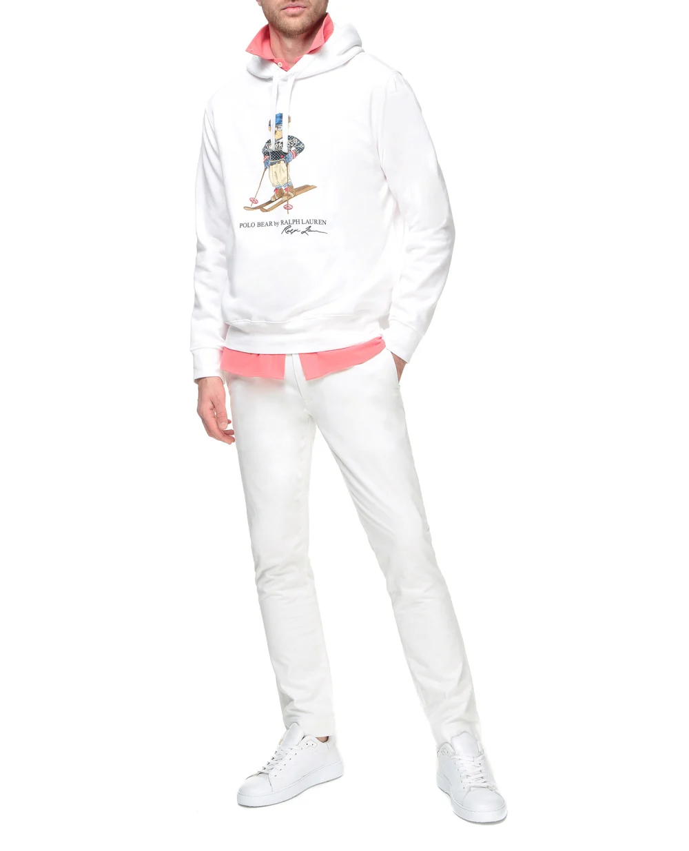 Худи Polo Ralph Lauren 710853309006, белый цвет • Купить в интернет-магазине Kameron