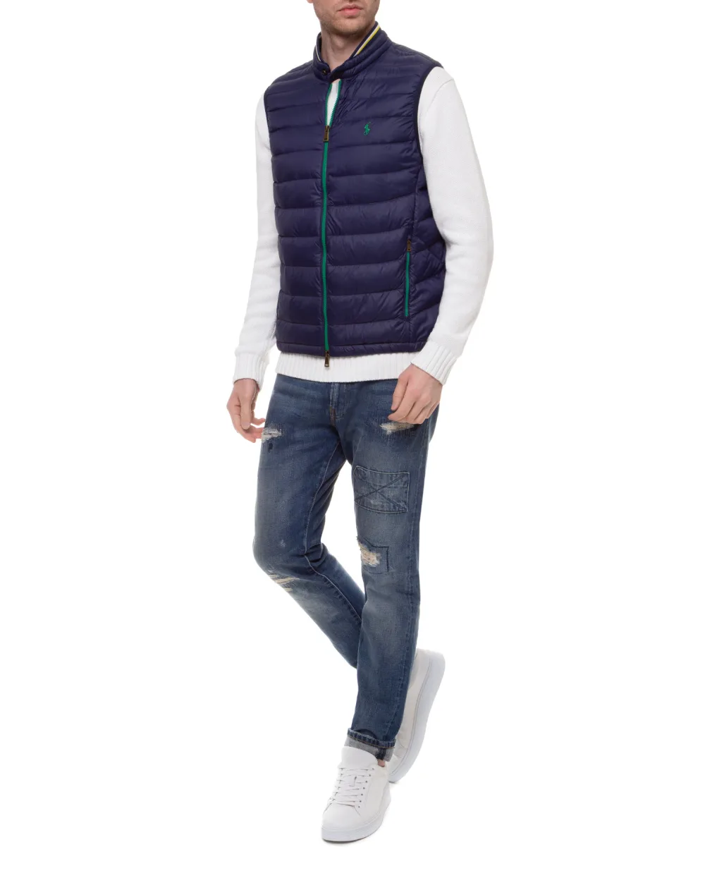 Пуховой жилет Polo Ralph Lauren 740667002, синий цвет • Купить в интернет-магазине Kameron