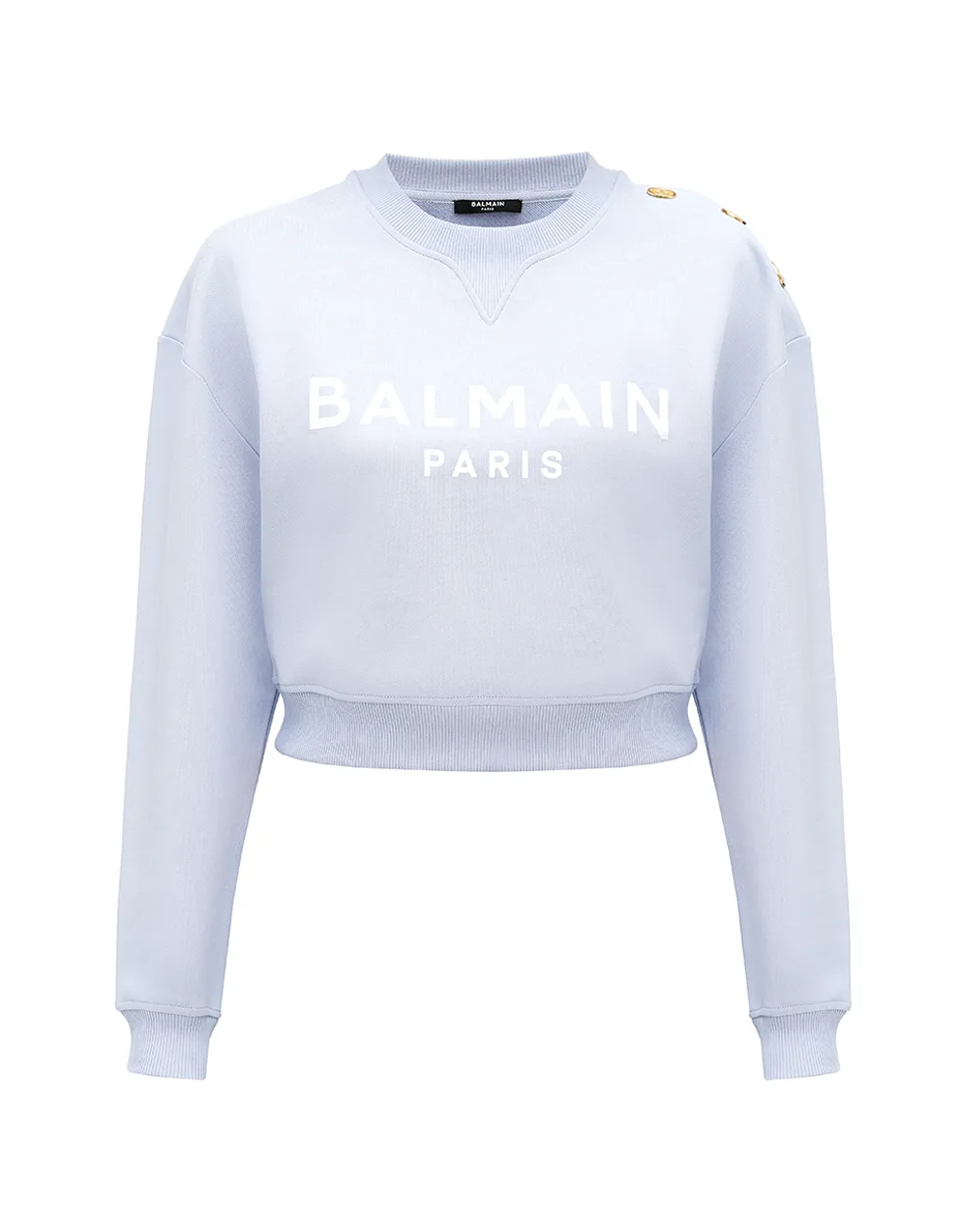 Свитшот Balmain EF1JQ002BB02-S, голубой цвет • Купить в интернет-магазине Kameron
