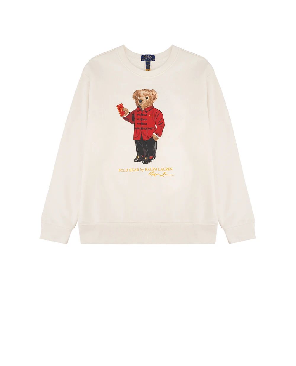 Детский свитшот Polo Bear Polo Ralph Lauren Kids 322961412001, кремовый цвет • Купить в интернет-магазине Kameron