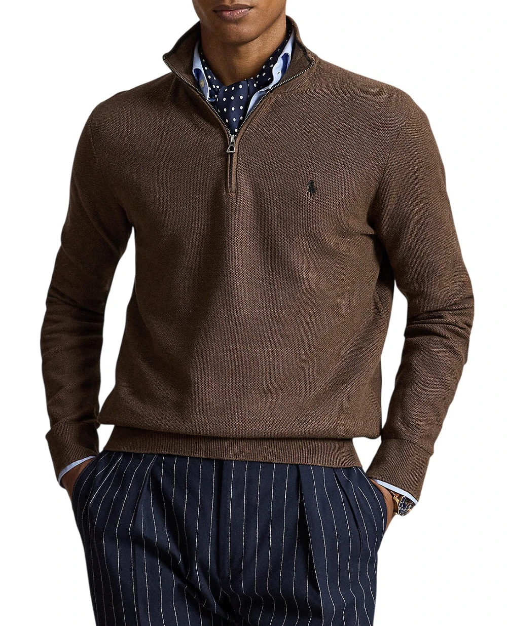 Светр Polo Ralph Lauren 710B18060002, темно-коричневий колір • Купити в інтернет-магазині Kameron