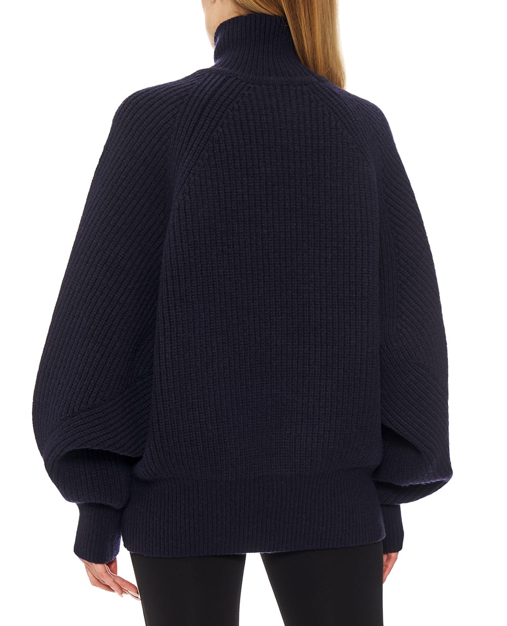 Свитер из шерсти Balmain FF0KG025KJ02, синий цвет • Купить в интернет-магазине Kameron