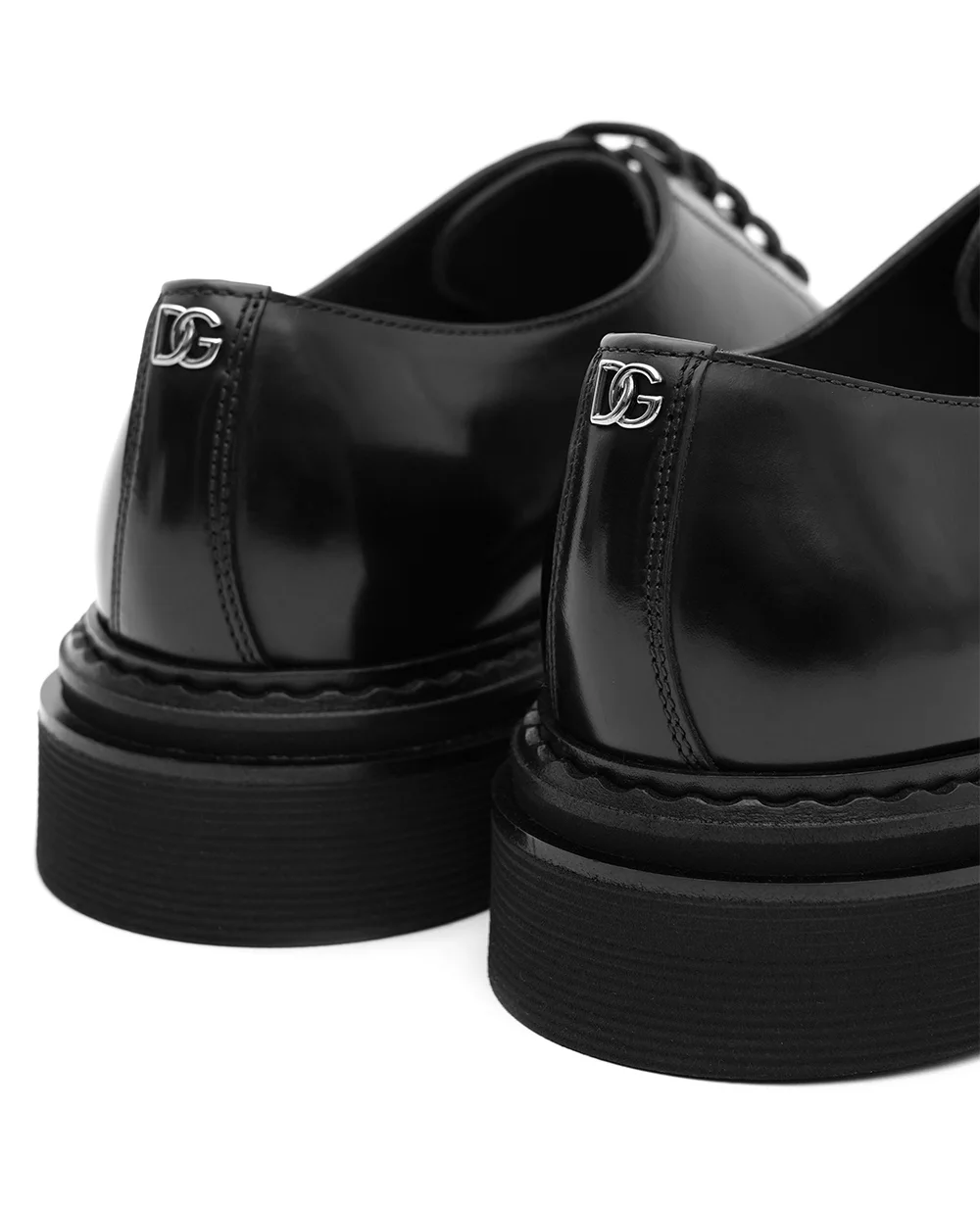 Дерби из кожи Dolce&Gabbana A10880-A1203, черный цвет • Купить в интернет-магазине Kameron