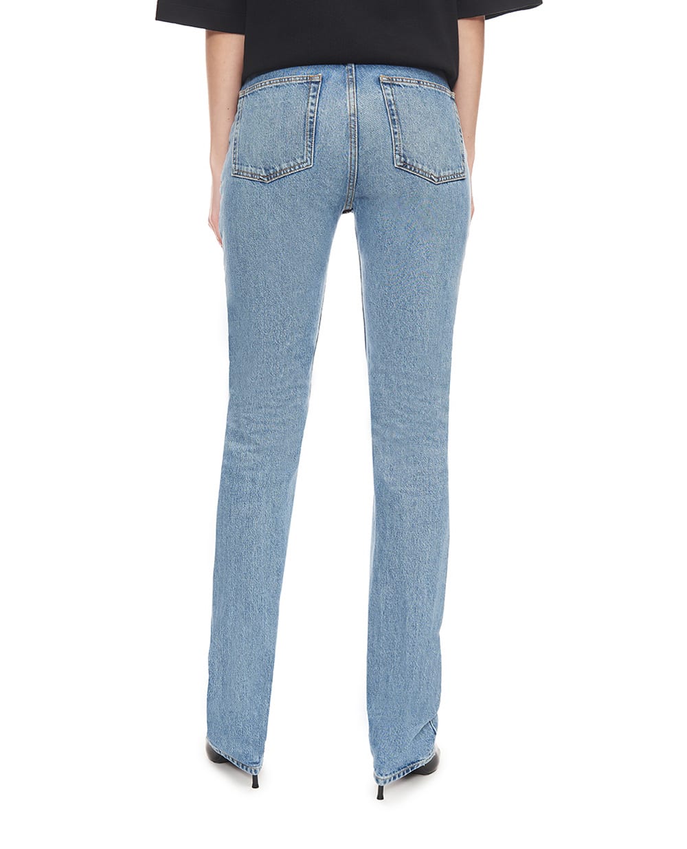 Джинсы с эффектом потертости Saint Laurent 807142-Y11CH, голубой цвет • Купить в интернет-магазине Kameron