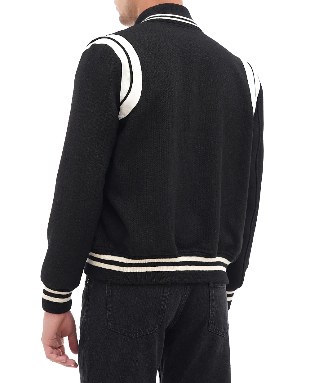 Бомбер Saint Laurent 354718-Y180W, чорний колір • Купити в інтернет-магазині Kameron