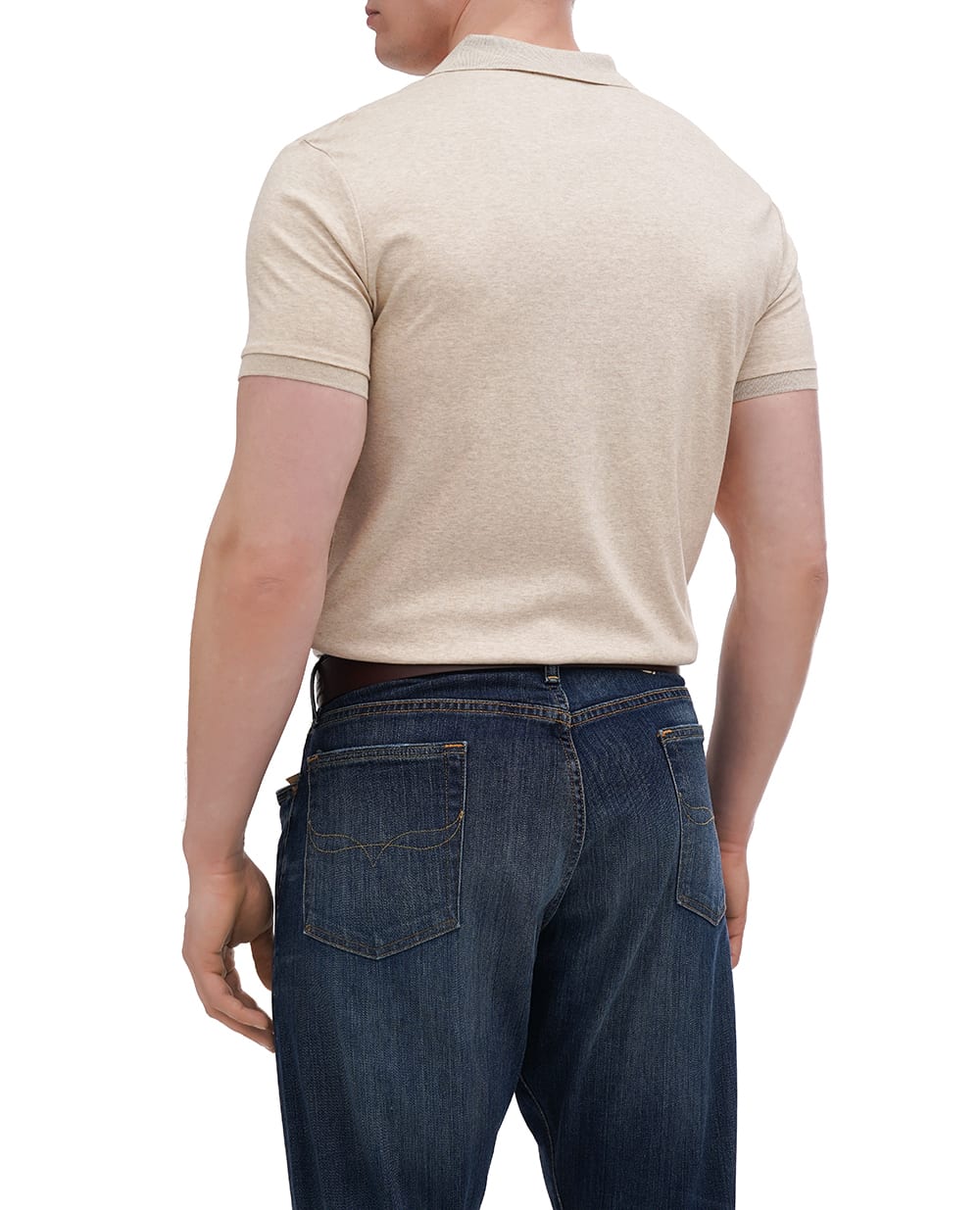 Поло Interlock Polo Ralph Lauren 710704319080, бежевый цвет • Купить в интернет-магазине Kameron