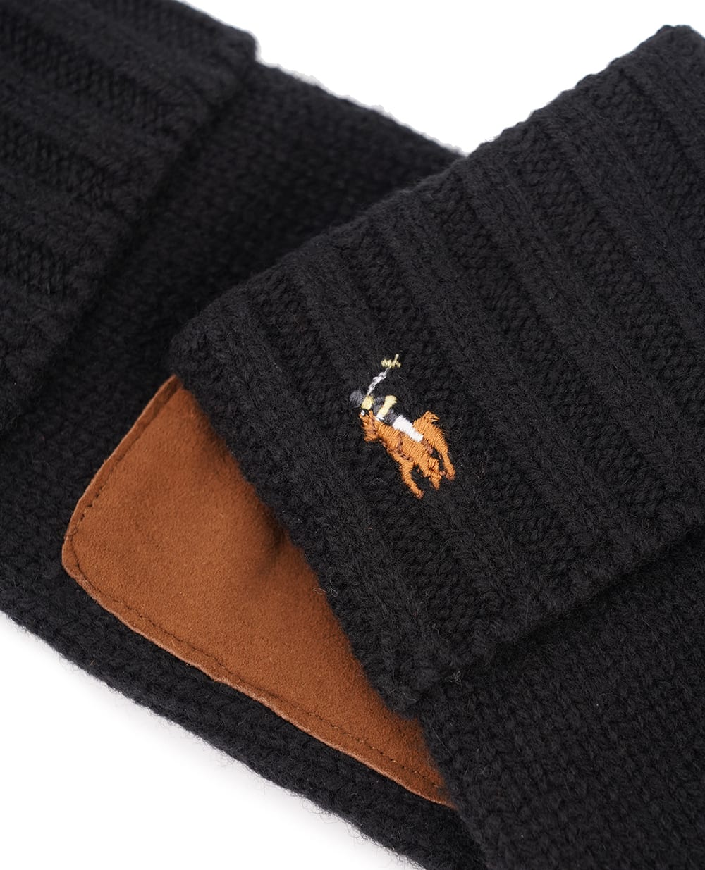 Перчатки Polo Ralph Lauren 449959338001, черный цвет • Купить в интернет-магазине Kameron