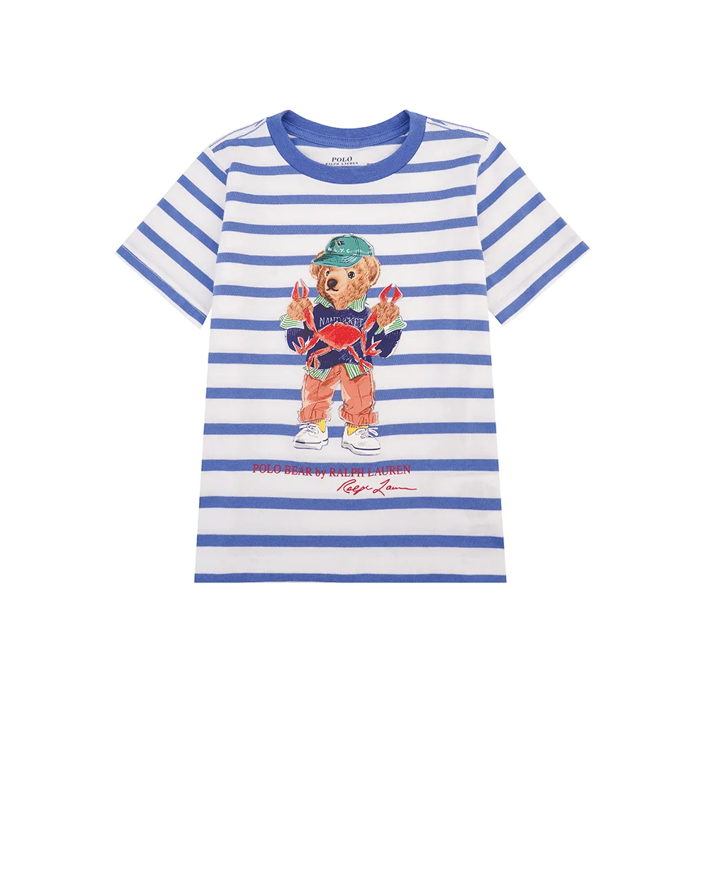 Детская футболка Polo Bear Polo Ralph Lauren Kids 323965904001, белый цвет • Купить в интернет-магазине Kameron