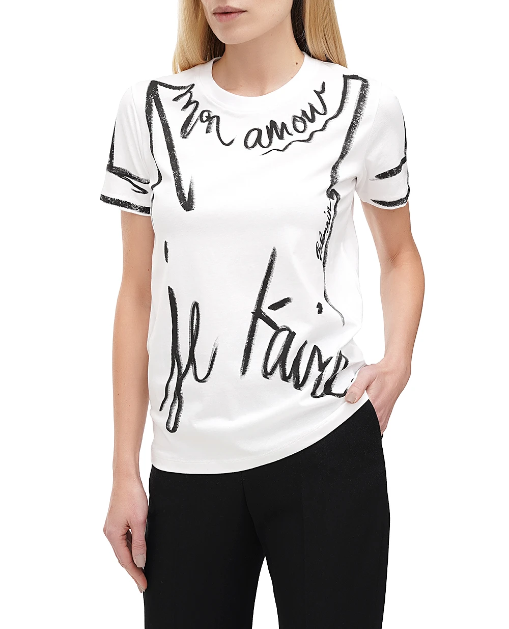 Футболка Balmain EF1EF000GE35, белый цвет • Купить в интернет-магазине Kameron