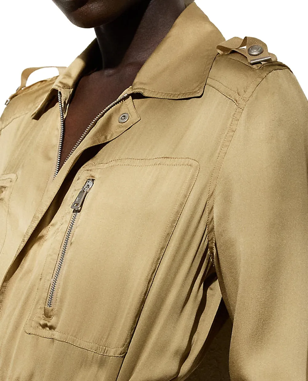Шелковый комбинезон Ralph Lauren Collection 290966348001, бежевый цвет • Купить в интернет-магазине Kameron