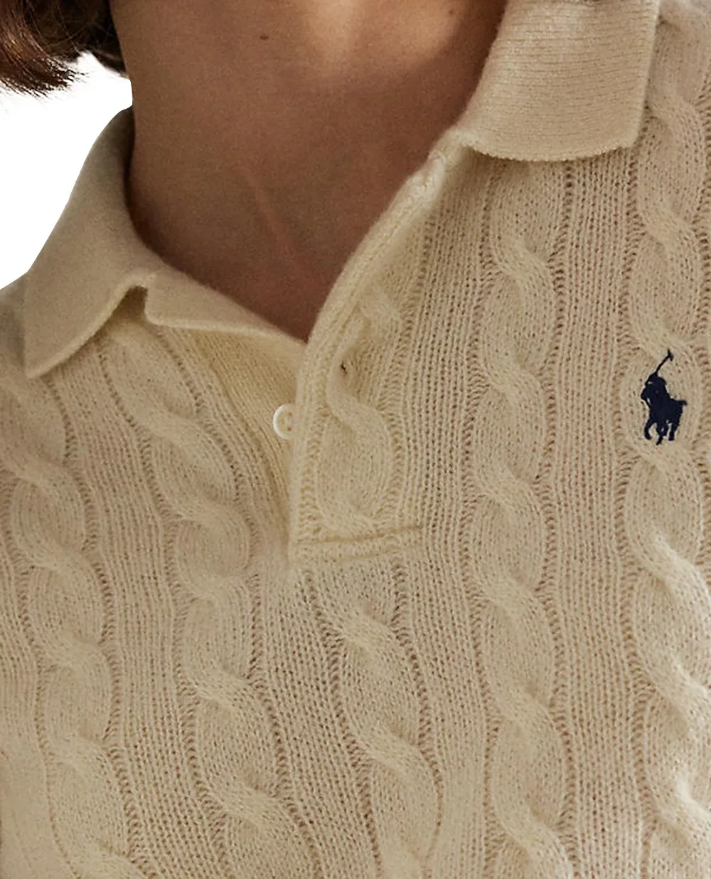 Свитер из шерсти Polo Ralph Lauren 211972132001, кремовый цвет • Купить в интернет-магазине Kameron