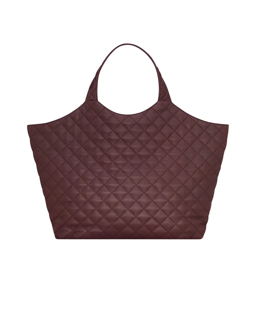 Сумка-тоут ICARE из овечьей кожи Saint Laurent 698651-AAANG, бордовый цвет • Купить в интернет-магазине Kameron