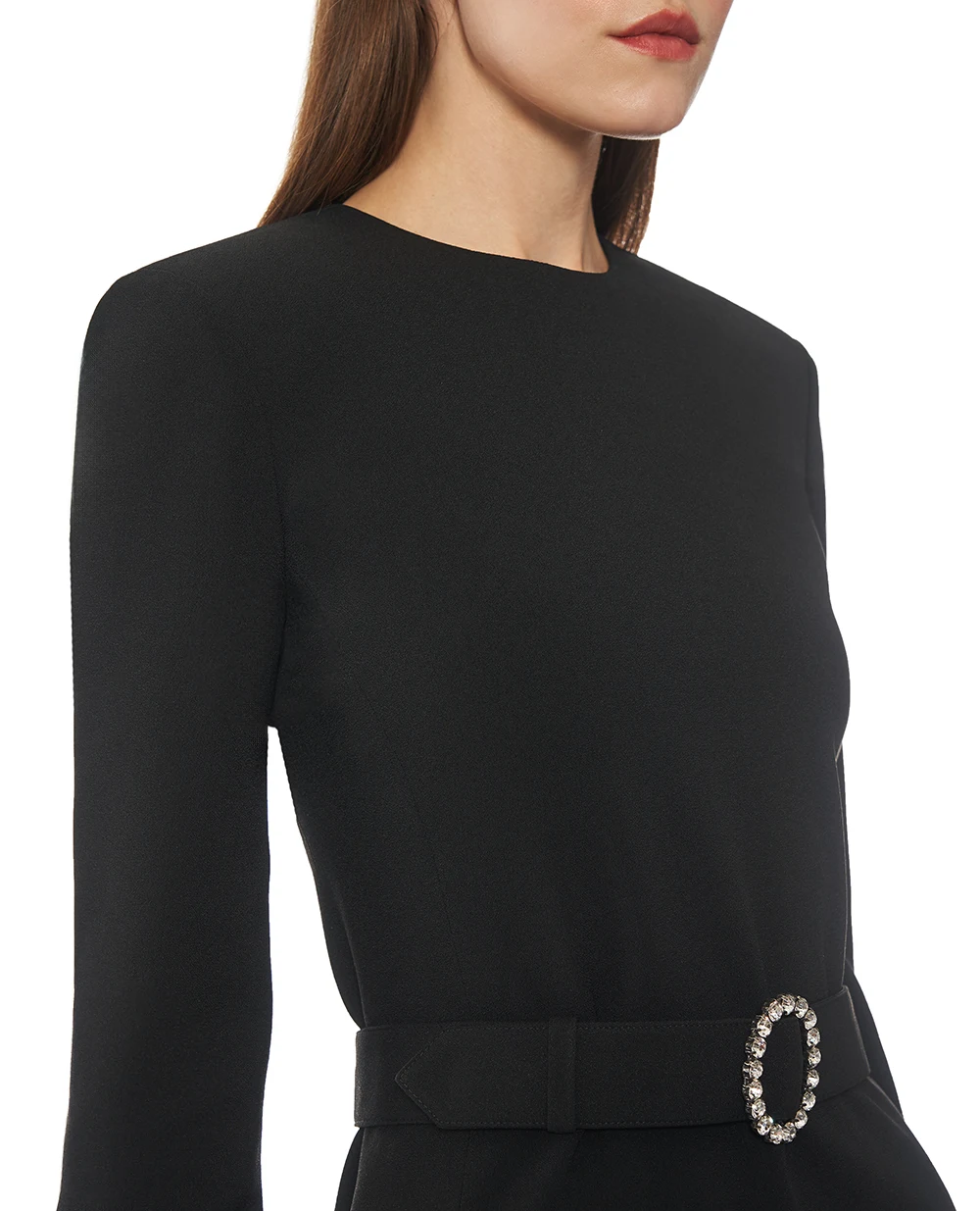 Мини-платье с открытой спиной Saint Laurent 819619-Y012W, черный цвет • Купить в интернет-магазине Kameron