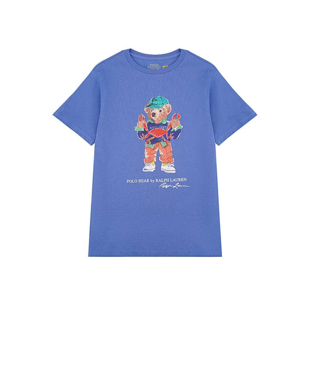 Детская футболка Polo Bear Polo Ralph Lauren Kids 323973136001, синий цвет • Купить в интернет-магазине Kameron