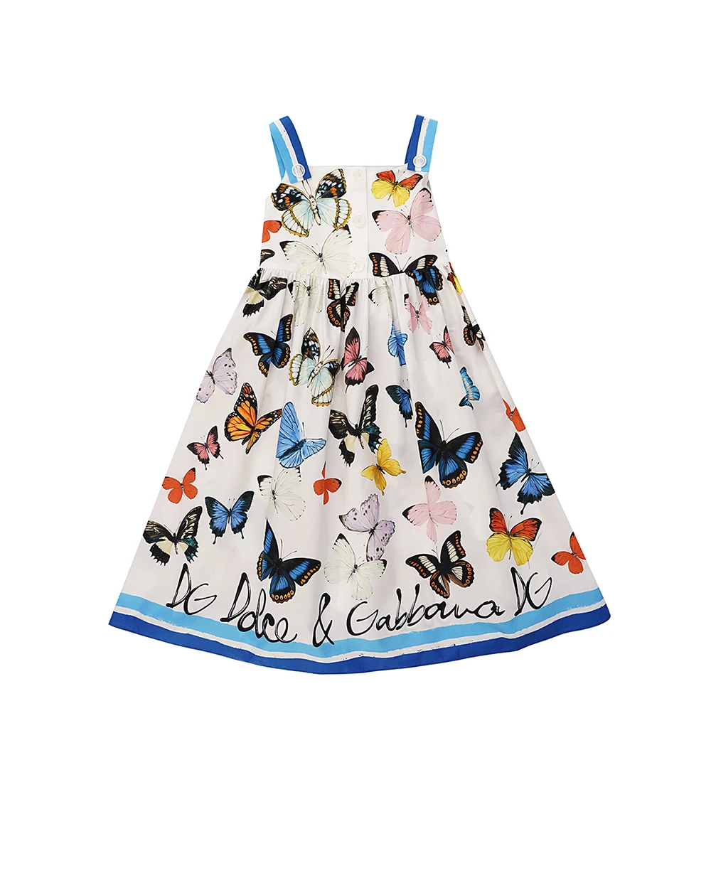 Детское платье Dolce&Gabbana Kids L54DE4-FI5KS-B, белый цвет • Купить в интернет-магазине Kameron