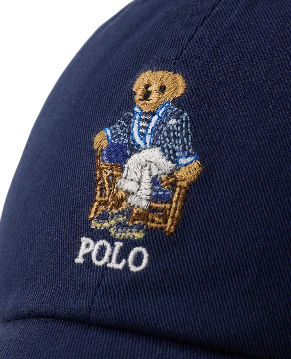 Бейсболка Polo Bear із саржі Polo Ralph Lauren 710B19130001, синій колір • Купити в інтернет-магазині Kameron