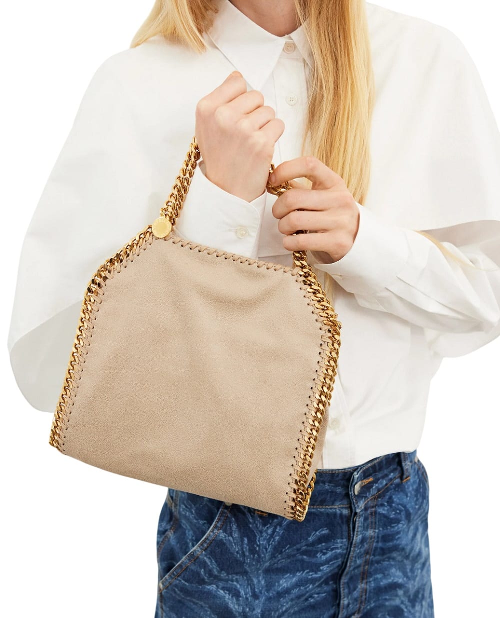 Сумка-тоут Falabella Stella McCartney 371223W9355, бежевый цвет • Купить в интернет-магазине Kameron
